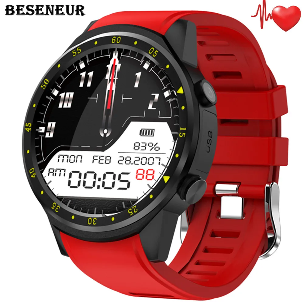 Beseneur F1 GPS Chytré Hodinky Muži Heart Rate Monitor s Kamerou SIM Kartu, Bluetooth Smartwatch pro Android IOS telefon náramkové Hodinky 2