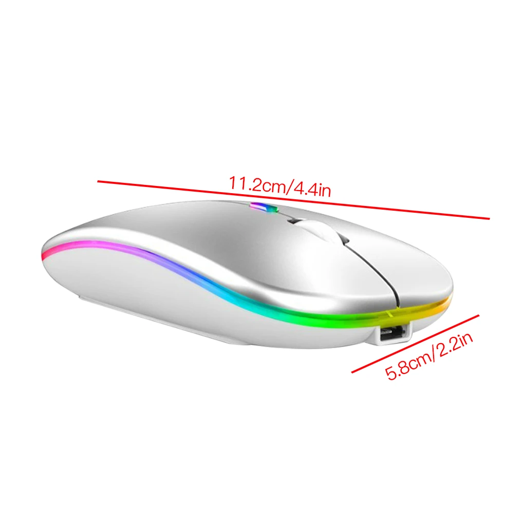 Bezdrátová Myš Wireless Bluetooth 5.1 Počítačové Myši Tichý USB Mause Dobíjecí Ergonomickým Laptop Myši Bluetooth Myš 1