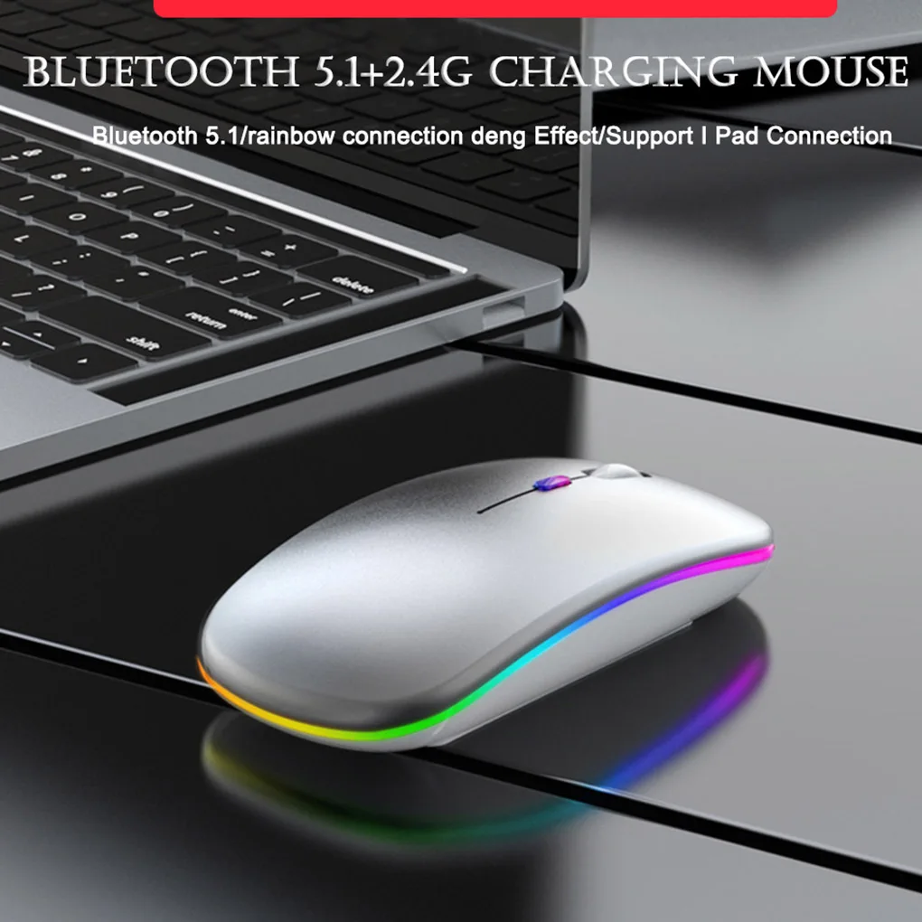 Bezdrátová Myš Wireless Bluetooth 5.1 Počítačové Myši Tichý USB Mause Dobíjecí Ergonomickým Laptop Myši Bluetooth Myš 5