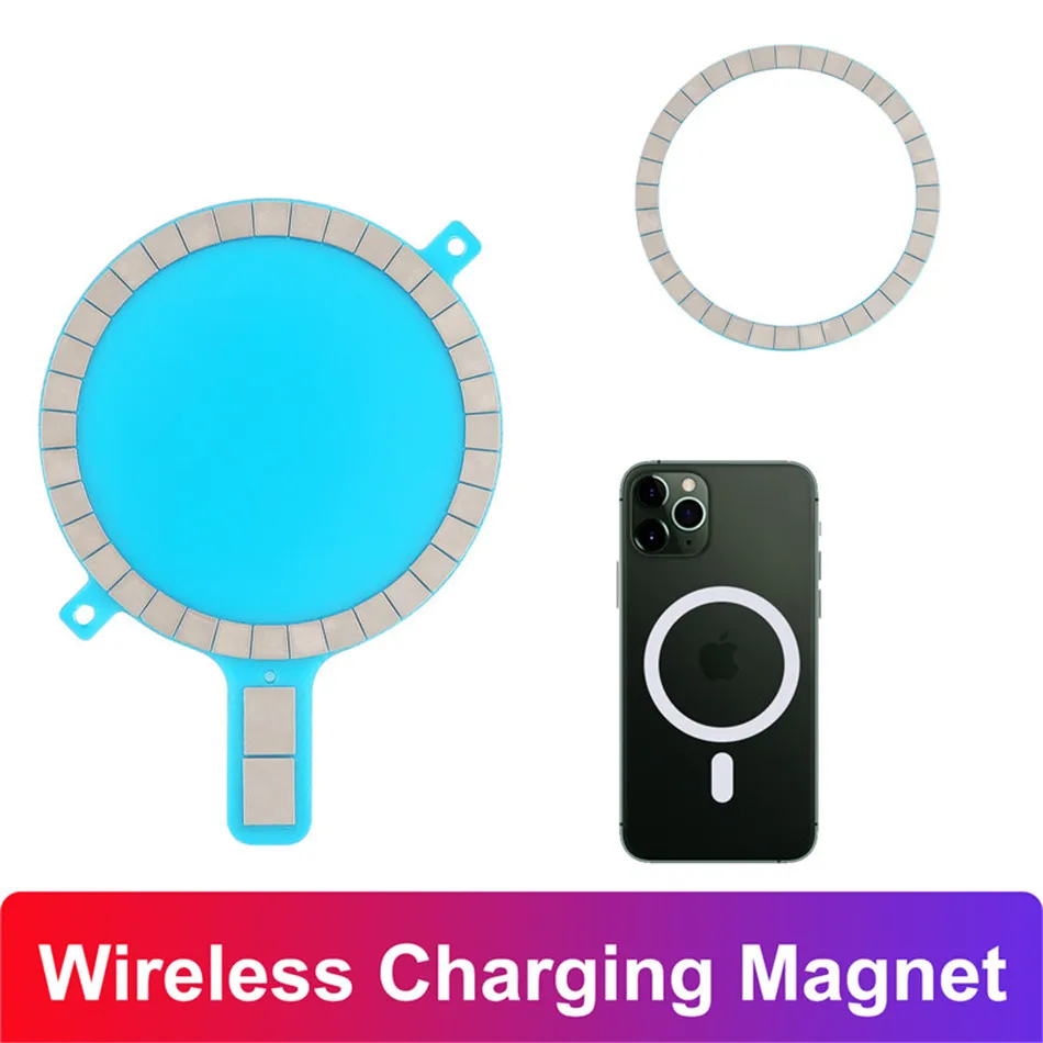 Bezdrátové Nabíjení Magnet pro iPhone 12 Pro Max 12 Mini 11 Xs Xr 8 SE Mobilní Telefon Případě Silné Magnetické Kožené pouzdro Pro Magsafe 3