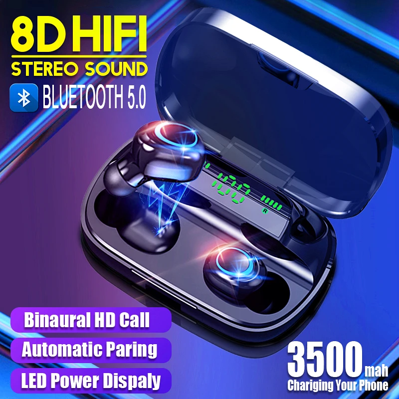 Bluetooth Bezdrátová Sluchátka s Mikrofonem Sportovní Vodotěsné Bluetooth Sluchátka hi-fi Stereo Šumu Headset Sluchátka 1
