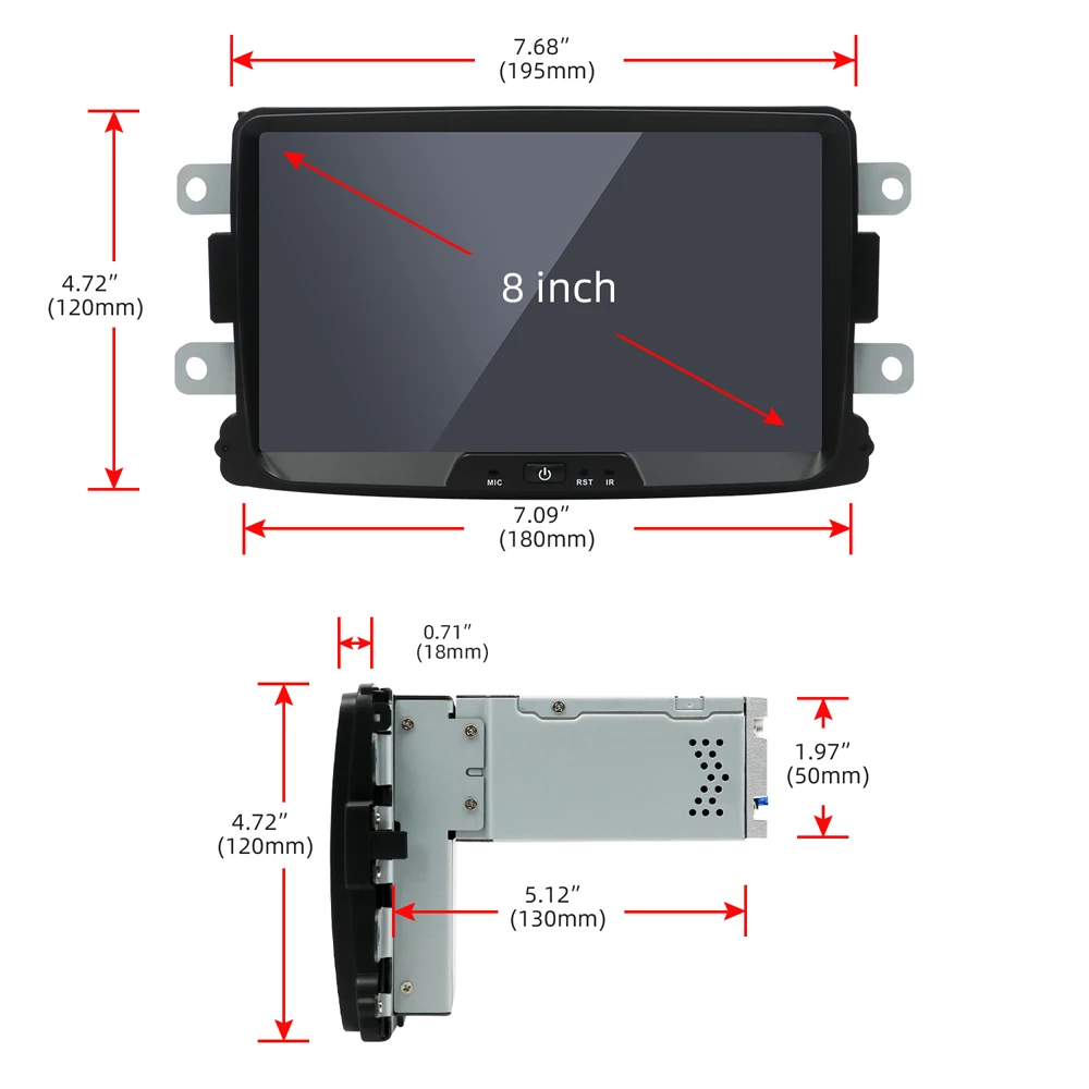 Bosion Android 10.0 multimediální Auto dvd GPS přehrávač Pro Duster/Logan/Dacia/Sandero/Captur/Lada/Xray 2 8 Jádro autorádio 3