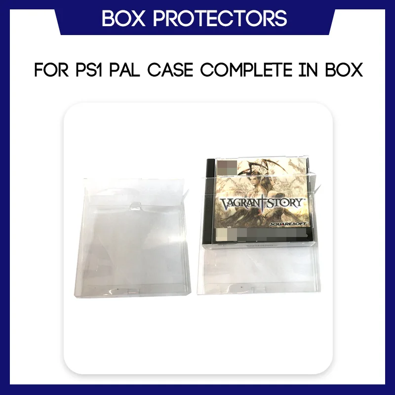 Box Protector Pro PS1 PAL Případě CIB Hru Vlastní Jasné Plastové Pouzdro 3