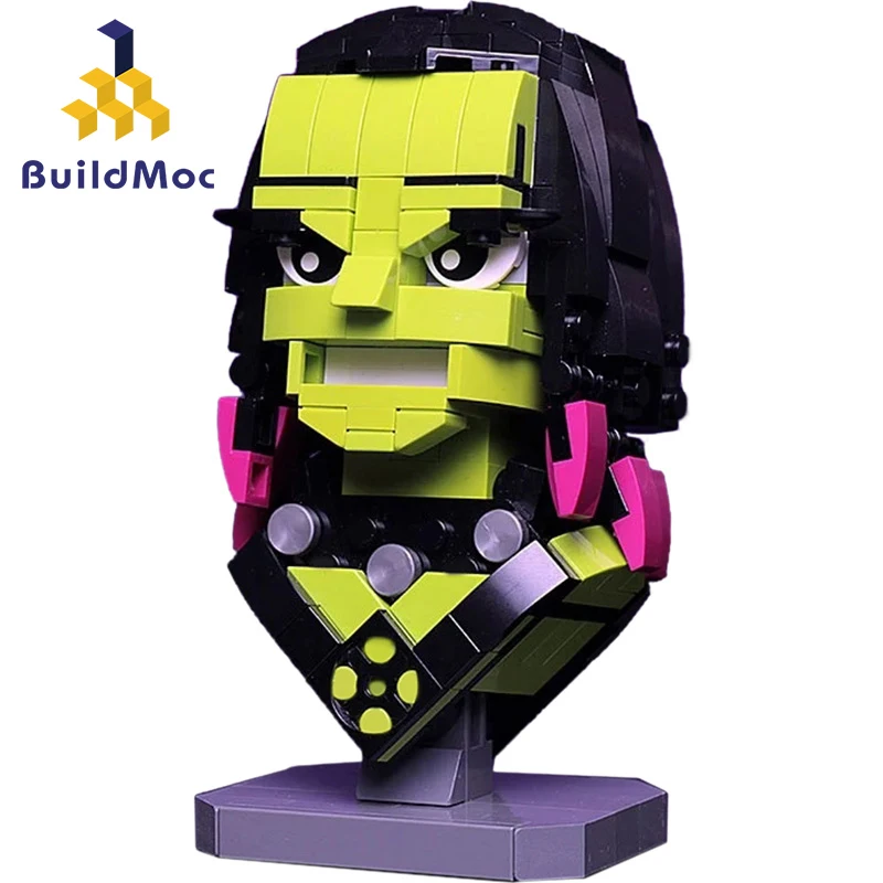 Buildmoc Film, Postavy Super Heroes Poprsí Rocket Raccoon Moc Creator Obrázek Cihly Model Stavebních Bloků Vzdělávací Hračky Dárek 1