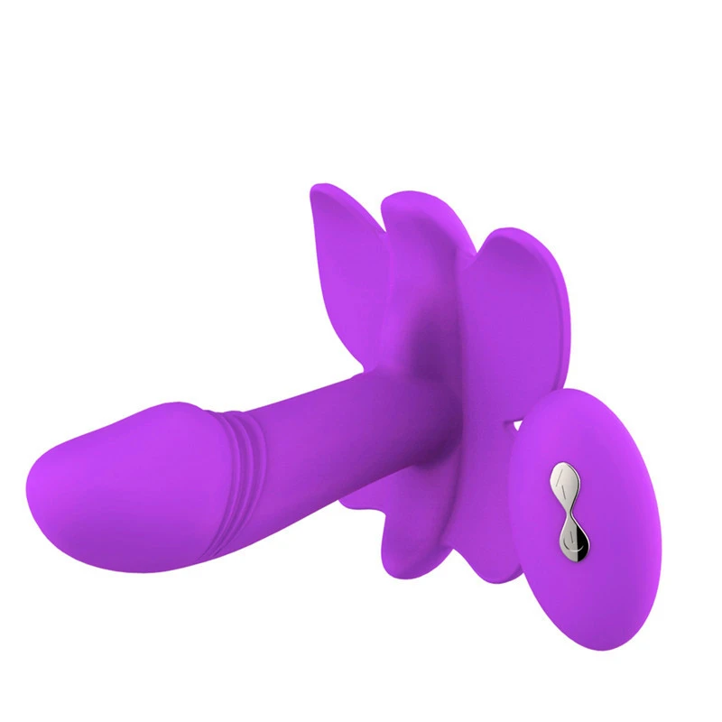 Butterfly Wearable Dildo Vibrátor pro Ženy Masturbátor Kalhotky G Spot Klitoris Stimulátor Dálkové Ovládání Kalhotky pro Dospělé Sexuální hračky 2