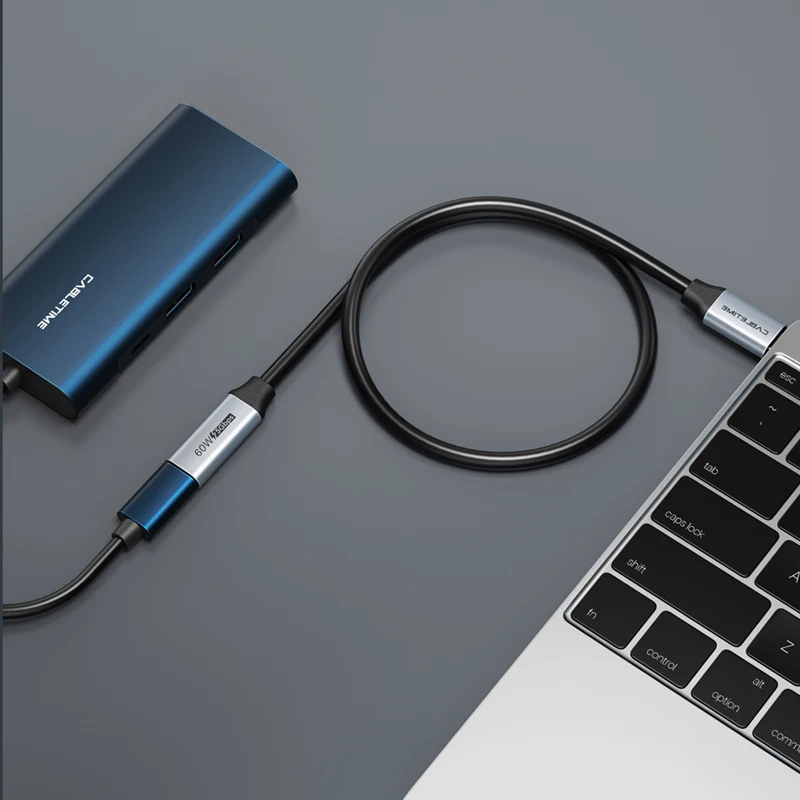 Cabletime PD 60W USB C Kabel USB Typu C M USB3.1 QC4.0 5GBPS Přenos Fast Charge pro Xiaomi 10 MacBook Pro C377 1