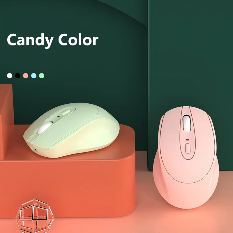 Candy Barva Ženy Wireless Mouse Mini 2.4 G Silent Gaming Mouse Pro Macbook, Lenovo, Ultra-slim Ergonomický Bezhlučný Počítač Myší 0