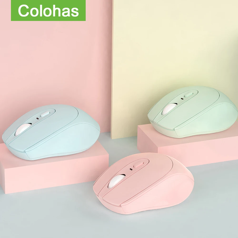 Candy Barva Ženy Wireless Mouse Mini 2.4 G Silent Gaming Mouse Pro Macbook, Lenovo, Ultra-slim Ergonomický Bezhlučný Počítač Myší 4