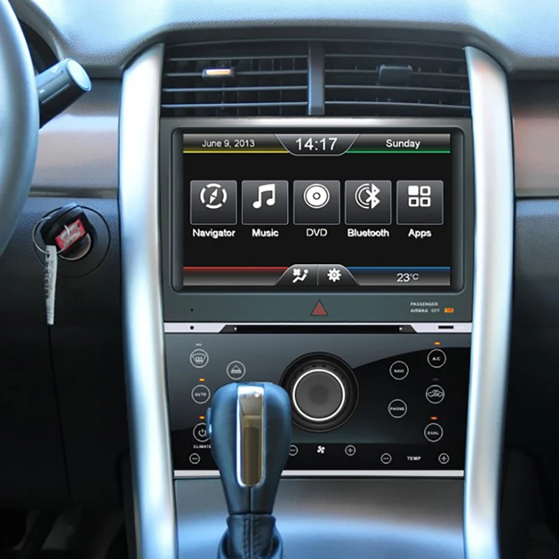 Car Audio PRO FORD EDGE 2013-(MANUAL AIR VERZE) auto dvd gps přehrávač navigace hlavní jednotky zařízení BT Kamera Zdarma Zdarma Mapě 5