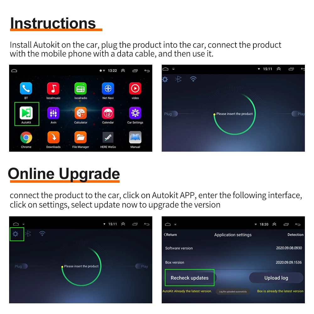 Carlinkit Drátová Apple CarPlay Dongle Android Auto pro Android Auto Služby, Auto Prodej AirPlay Autokit Mapě Hudbu USB Smart Link 1