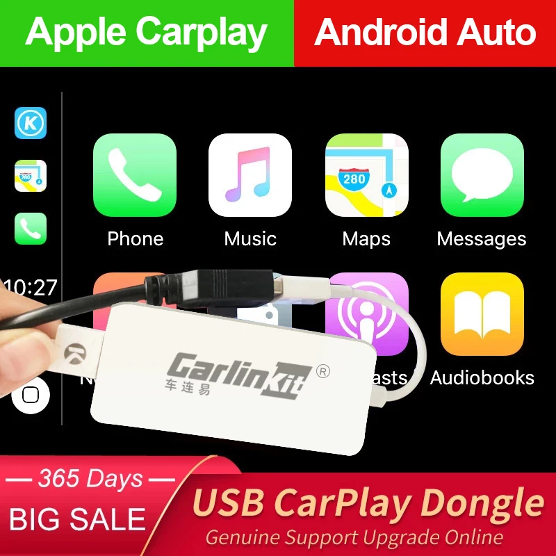 Carlinkit Drátová Apple CarPlay Dongle Android Auto pro Android Auto Služby, Auto Prodej AirPlay Autokit Mapě Hudbu USB Smart Link 2