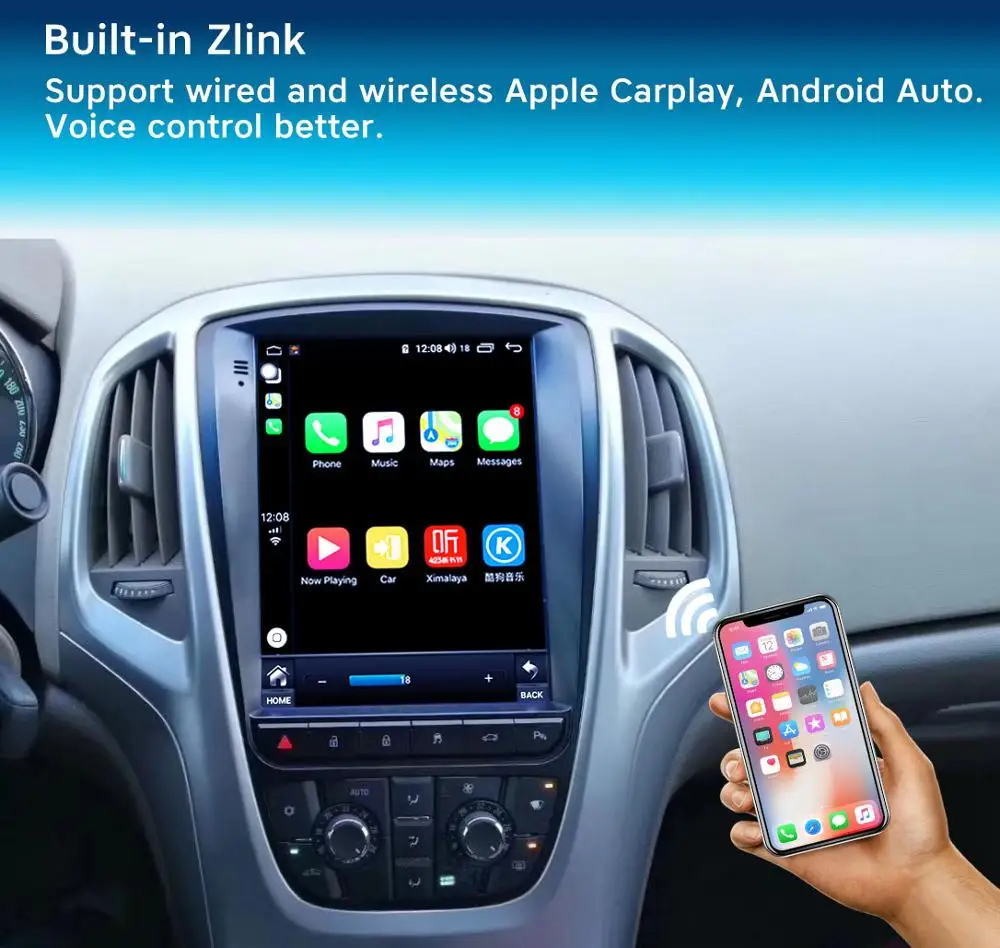 Carplay USB dongle pro android auto gps navigace s smart link Podporuje Apple iOS Telefony Android Auto 2