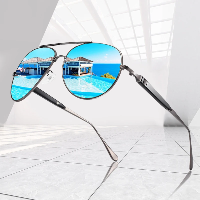 CARTELO polarizované náměstí kovové sluneční brýle, pro rok 2020 nové sluneční brýle, muži značky jízdy, rybaření, UV400 3