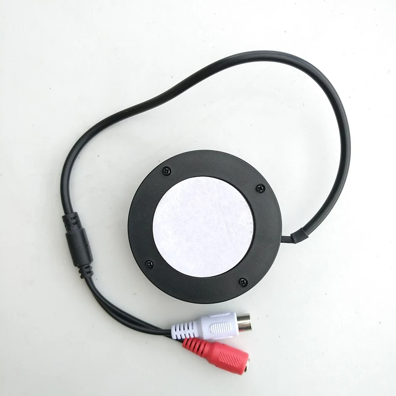 CCTV vyzvednout Mikrofon Mini Audio pro bezpečnostní kamery RCA Audio Výstup, černá barva vysoká kvalita citlivost kulatý tvar 1