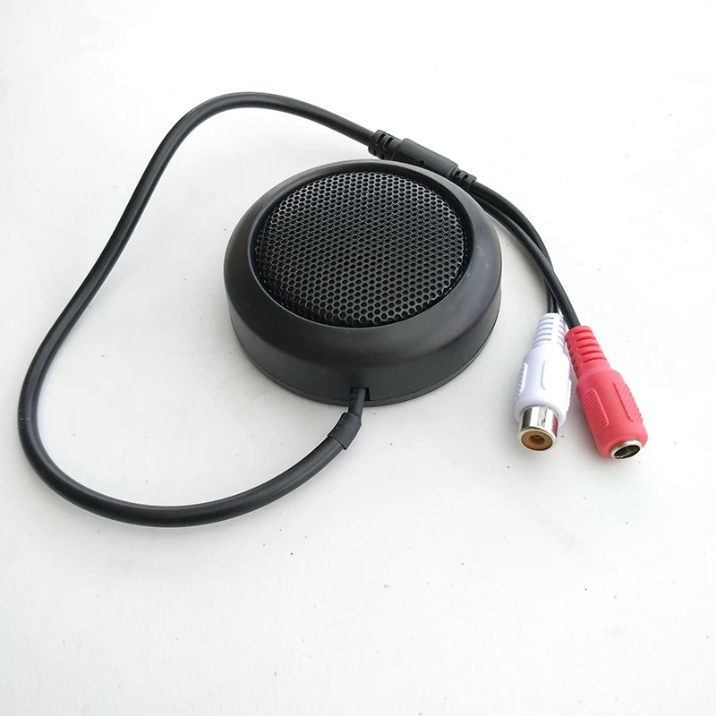 CCTV vyzvednout Mikrofon Mini Audio pro bezpečnostní kamery RCA Audio Výstup, černá barva vysoká kvalita citlivost kulatý tvar 3