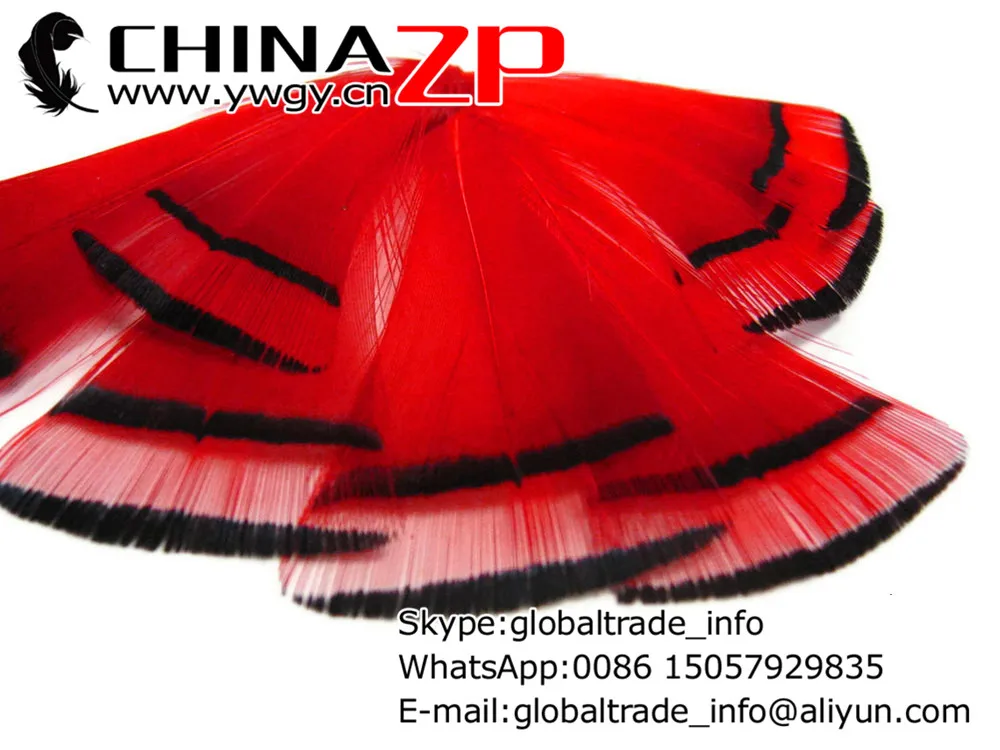 CHINAZP Továrny 100ks/hodně Kvalitní Barvené Červené Bažant Návazec Peří pro Ručně vyráběné pokrývky hlavy Příslušenství 3