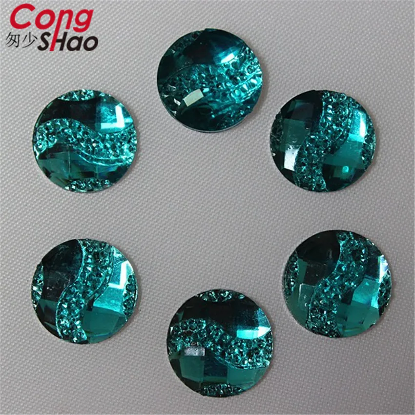 Cong Shao 200pcs/lot 12mm Smíšené Barvy Kulatý Tvar Flatback Pryskyřice Drahokamu Kameny A Krystaly Pro DIY Dekorace CS155 1
