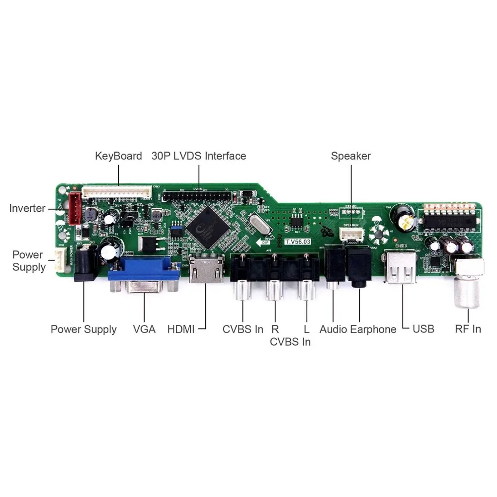 Controller Board Kit pro LP171WP4-TL03 / LP171WP4-TL04 1440X900 TV+HDMI+VGA+AV+USB LCD LED screen Driver Board 2
