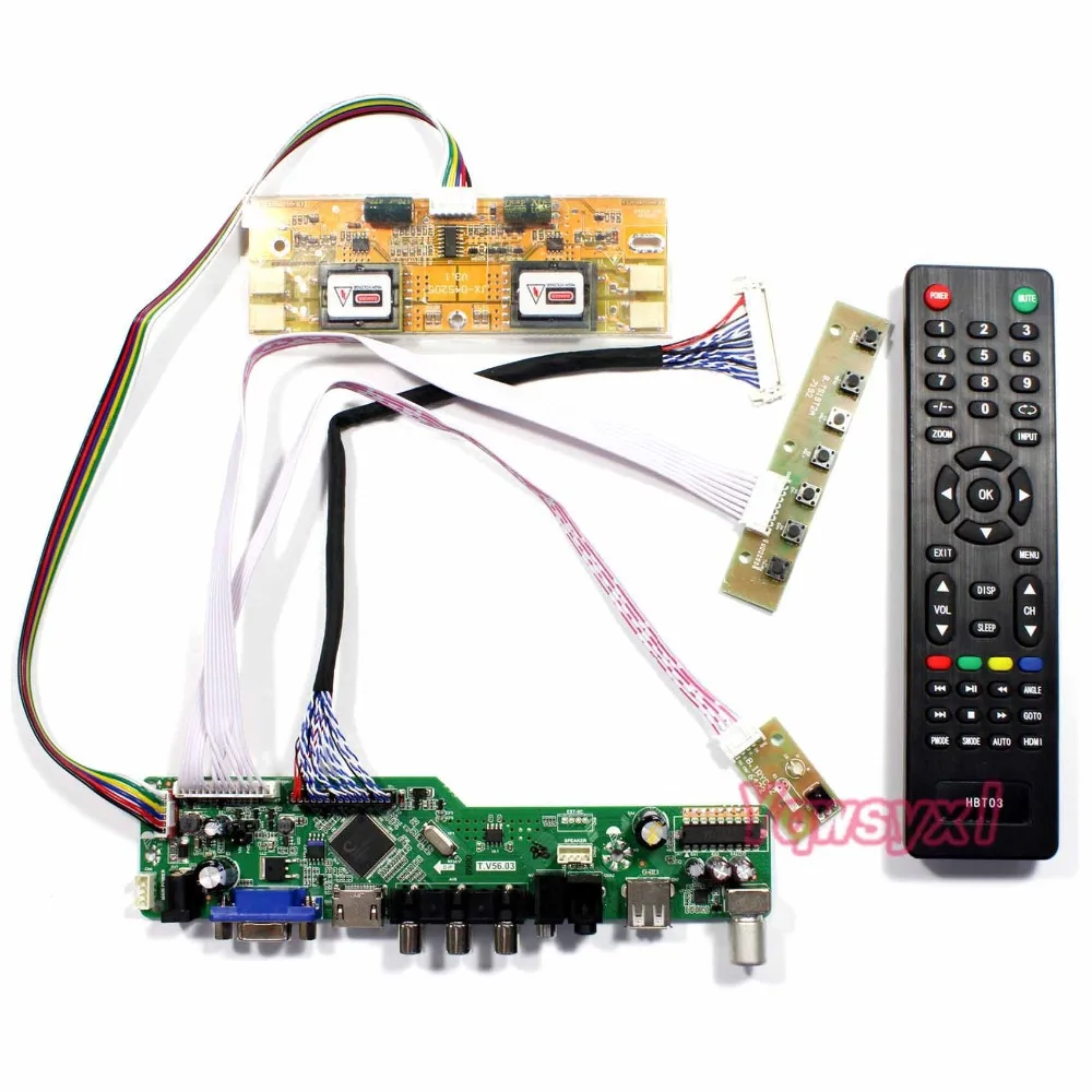 Controller Board Kit pro LTM230HT01 TV+HDMI+VGA+AV+USB LCD LED screen Driver Board 5