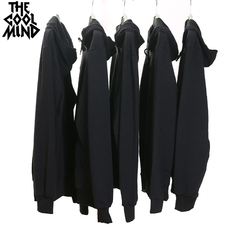 COOLMIND směs bavlny fleece volné černé cool Khabib Nurmagomedov muži ležérní mikiny dlouhý rukáv podzim mužů mikiny 5