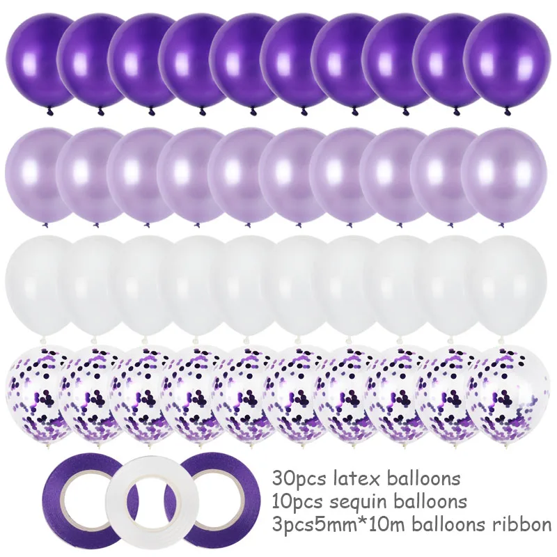 Cyuan 40ks modré latexové balónky nastavit chlapce narozeninové party balónky, helium, konfety, míče na narozeniny, miminko, svatební globos 0