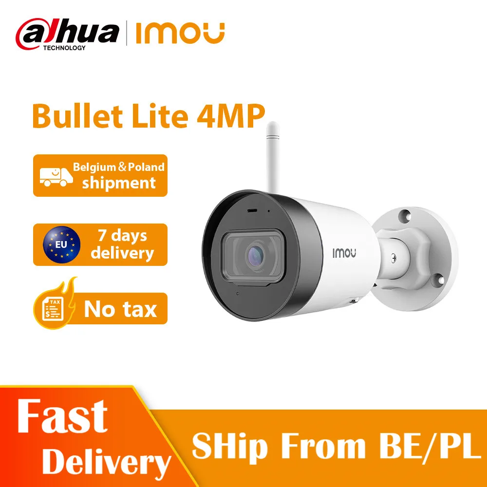 Dahua imou Bullet kamera Bullet Lite 4MP Vestavěný Mikrofon, Alarm Oznámení 30 M Noční Vidění Wifi IP Kamery 0