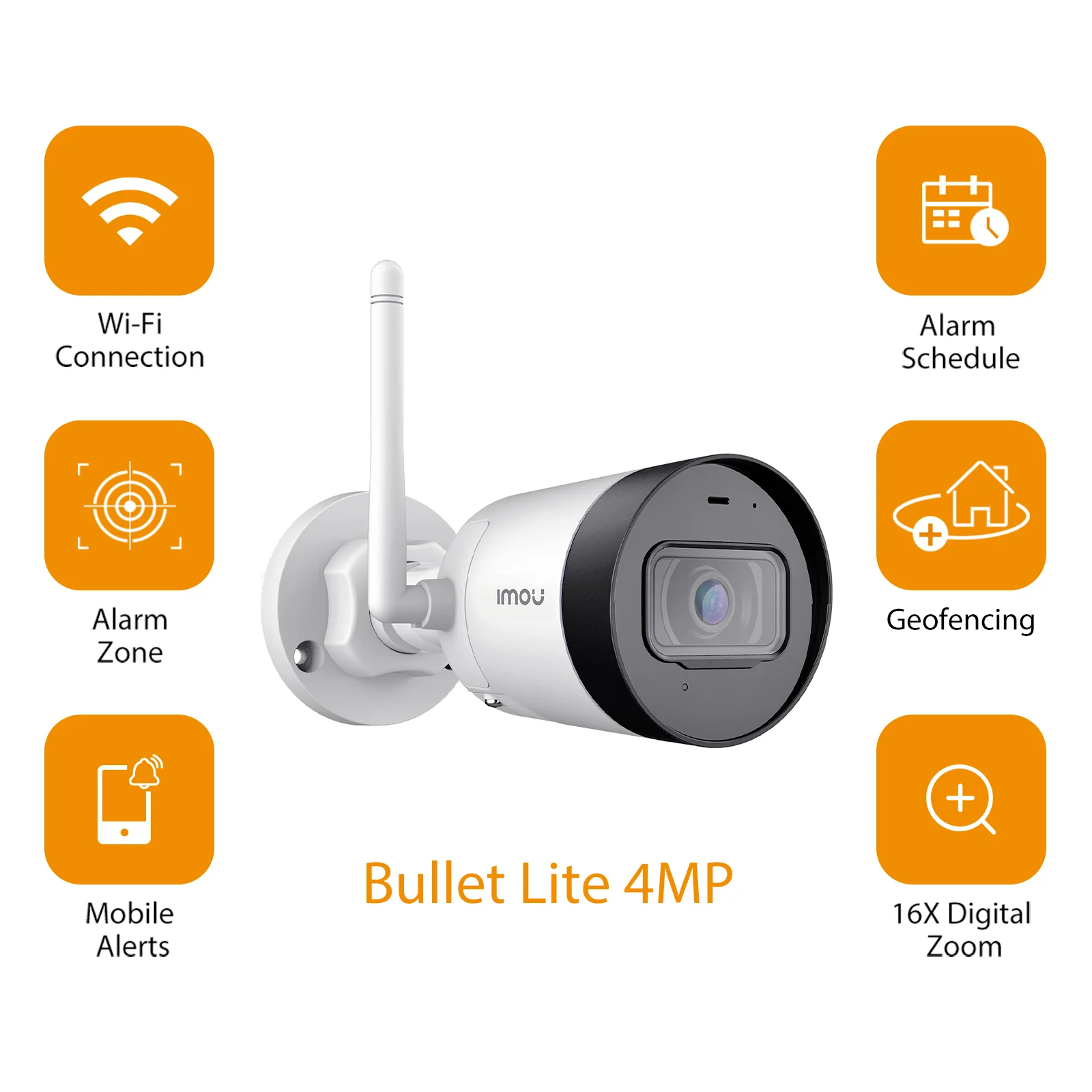 Dahua imou Bullet kamera Bullet Lite 4MP Vestavěný Mikrofon, Alarm Oznámení 30 M Noční Vidění Wifi IP Kamery 5