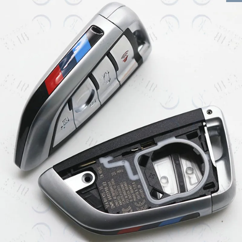 DAKATU Náhradní Uncut Bezklíčové startování Smart Remote Key Pouzdro 3+1 Tlačítko pro BMW X5 X6 2016 + Uncut Malý klíč 0