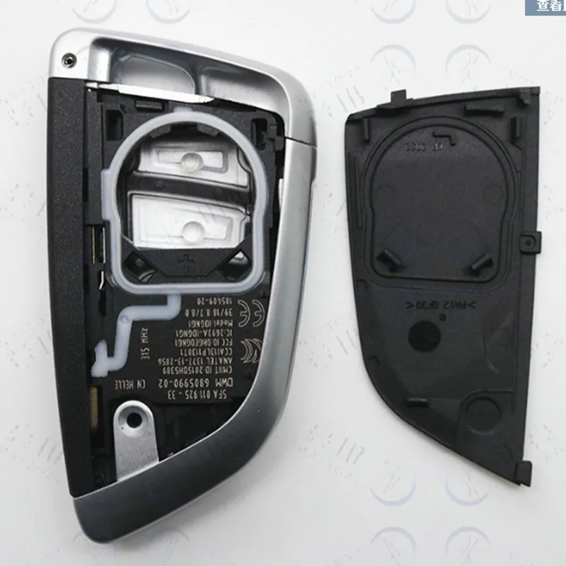 DAKATU Náhradní Uncut Bezklíčové startování Smart Remote Key Pouzdro 3+1 Tlačítko pro BMW X5 X6 2016 + Uncut Malý klíč 4