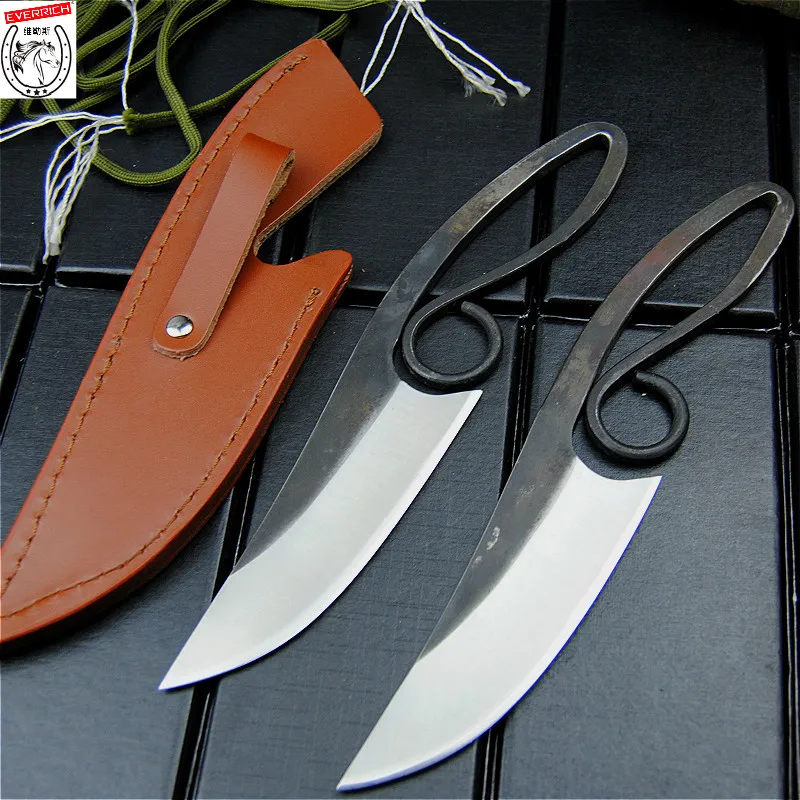 DEHONG 440C pružinové oceli satin rovný nůž, ostrý lovecký nůž, taktický nůž pro přežití, Čínské sbírky nůž 2