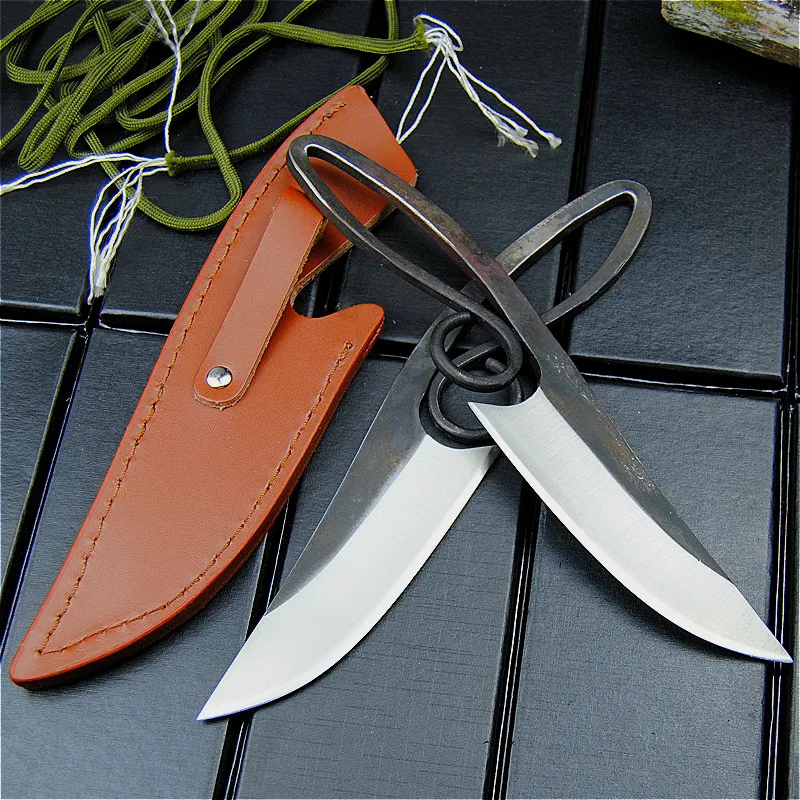 DEHONG 440C pružinové oceli satin rovný nůž, ostrý lovecký nůž, taktický nůž pro přežití, Čínské sbírky nůž 3