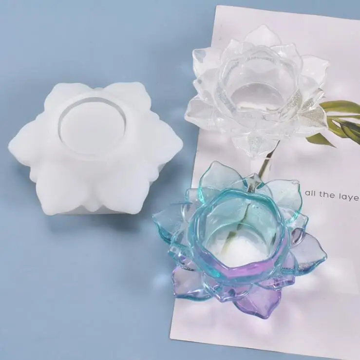 DIY UV Pryskyřice Formy Květina Úložný Box Svícen Řemeslníci Šperky Formy Epoxidovou Pryskyřicí Umění 4