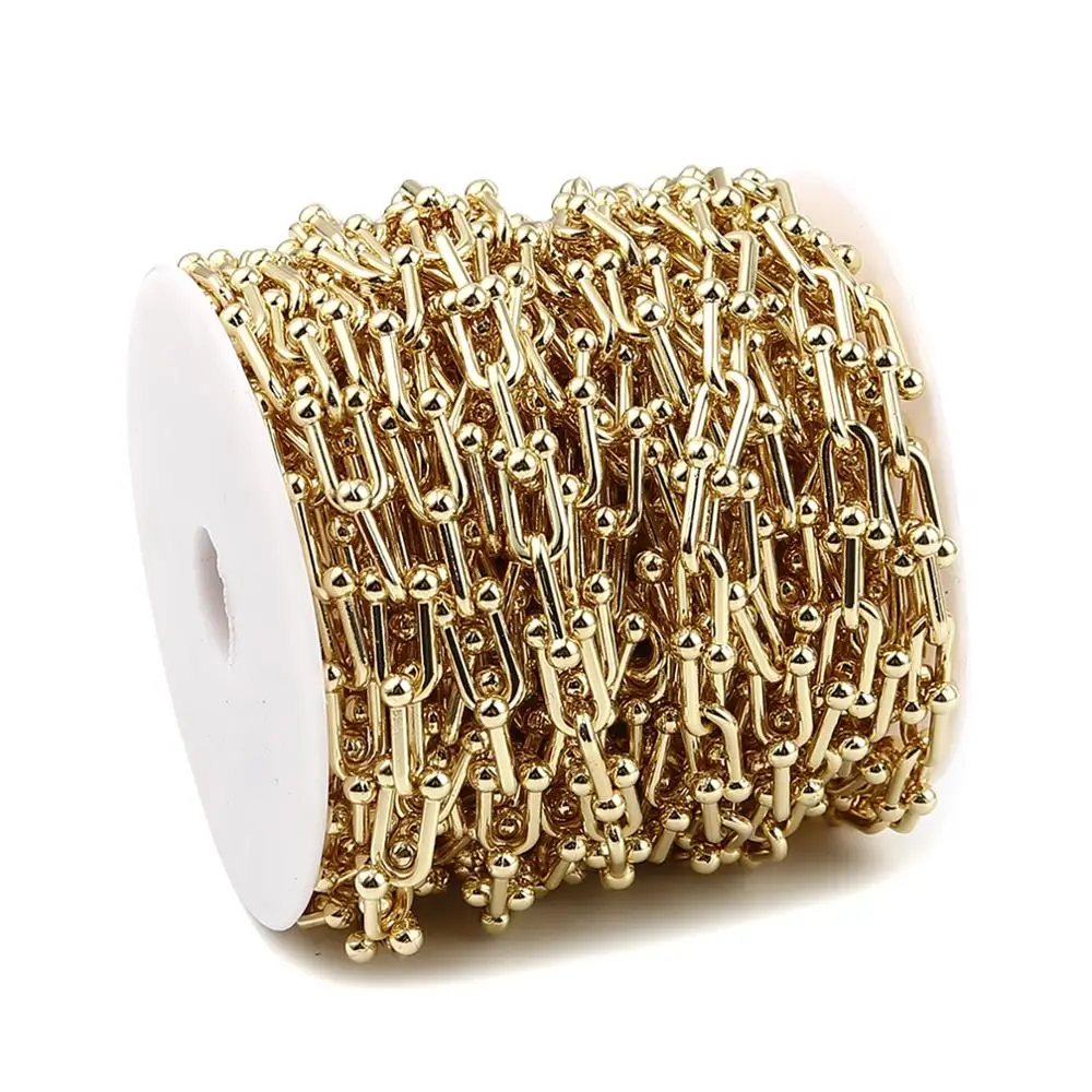 DoreenBeads Módní Zlaté Barvě Mědi Smalt Link Řetěz ve tvaru Květin Multicolor DIY Výrobu Náhrdelník, Náramky, Šperky Dárek,1M 1
