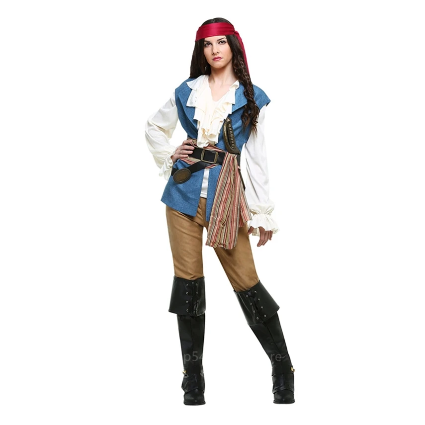 Dospělé Pirát Maškarní Halloween Cosplay Kostým Muži Ženy Hry Oblečení Karneval, Párty, Maškarní Fázi Výkonu Oblečení 3
