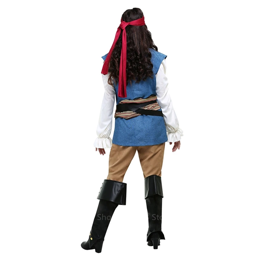 Dospělé Pirát Maškarní Halloween Cosplay Kostým Muži Ženy Hry Oblečení Karneval, Párty, Maškarní Fázi Výkonu Oblečení 4