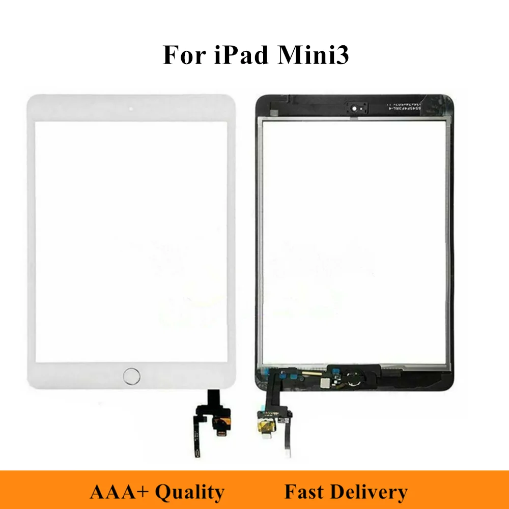 Dotykový Displej Pro iPad Mini 3 Mini3 Dotykové Sklo Screen Digitizer S Home Button Pro iPad mini 3 A1599 A1600 A1601 Tablet Díly 0