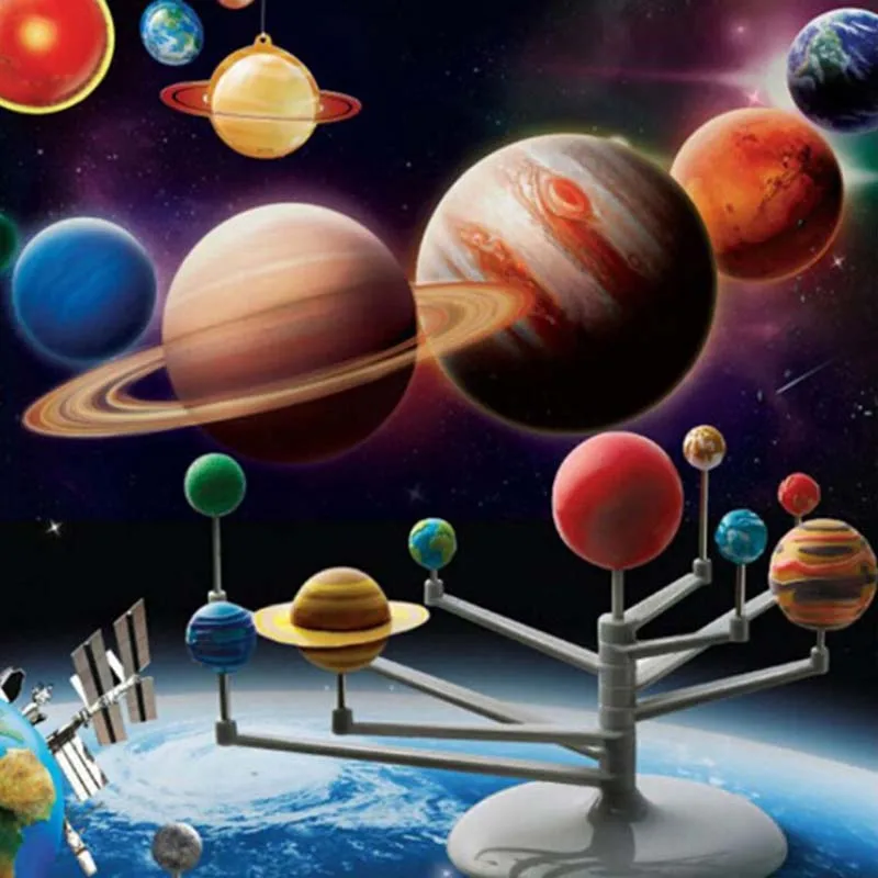 [Drop Shipping] Sluneční Soustava Planetárium Model Kit Astronomie Vědecký Projekt DIY Děti Dárek po celém Světě Prodej Her a Hlavolamů 2