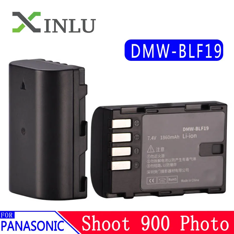 Dropship 1860mAh DMW-BLF19E DMW-BLF19 Fotoaparát Baterie DMW BLF19 BLF19 BLF19E+LCD Dual USB Nabíječka pro Panasonic Lumix GH3 GH4 GH5 0
