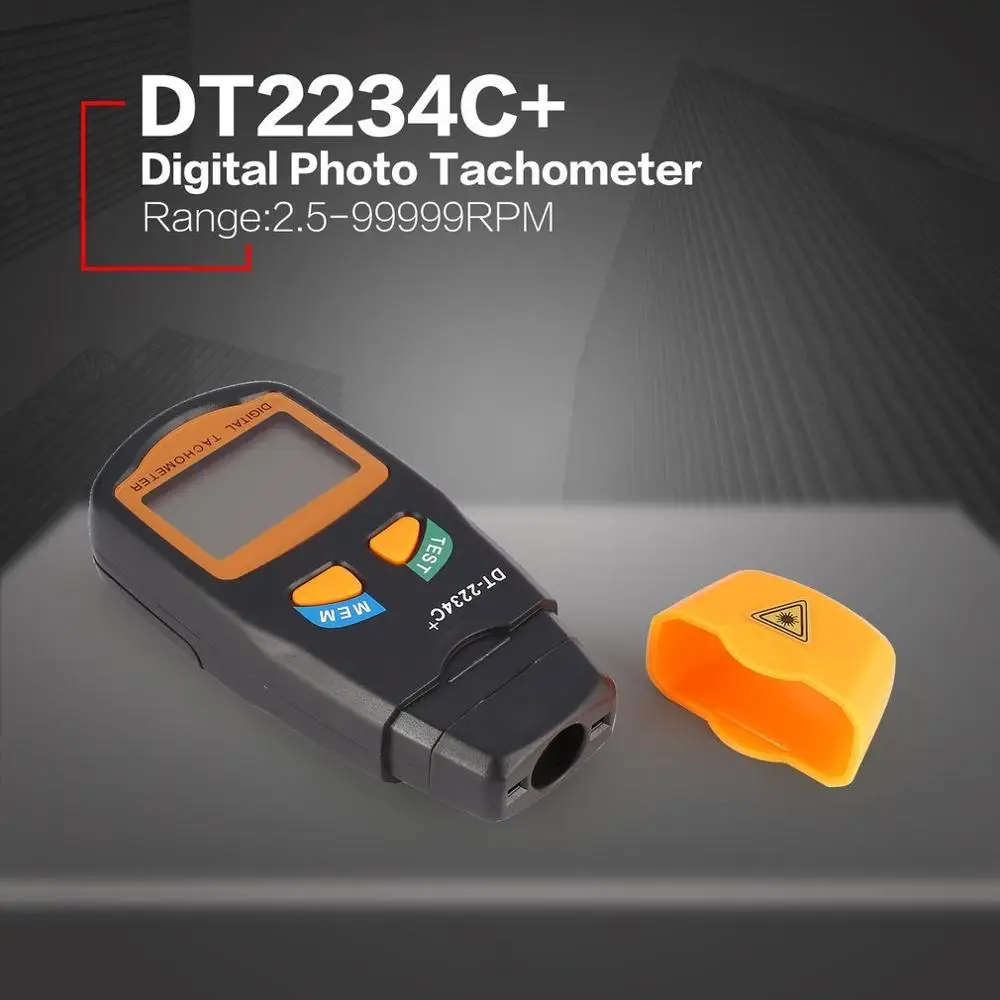 DT2234C+ Kapesní LCD Digitální Mini Non-kontakt Laserové Foto Otáčkoměr RPM Rychlost Měření Měřiče Rychloměr 2.5~99999 RPM Nástroj 1