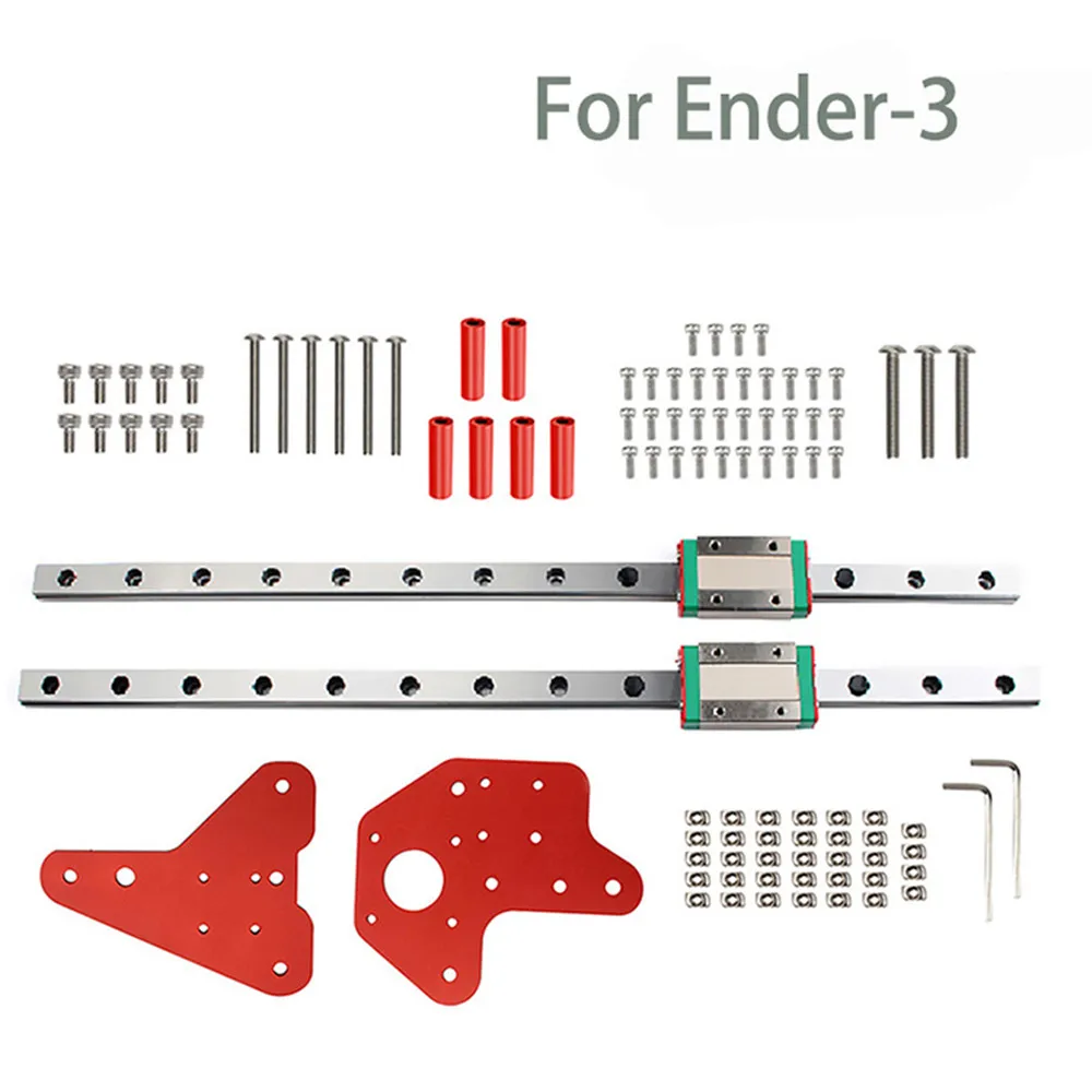 Duální Osy Z Lineární Kolejnice s Backboard Kit pro Ender-3 Ender-3 Pro/Ender-3 V2 3D Tištěné Příslušenství 4