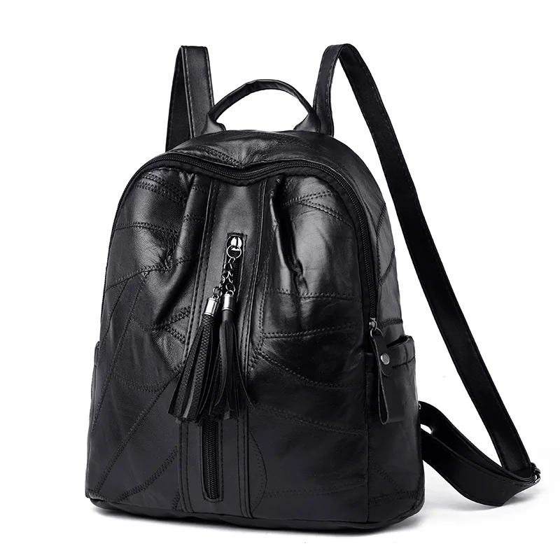 Dámské nepromokavé originální kožený batoh módní taška Preppy Styl aktovka school bag pack batoh cestování pro ženy 2019 2