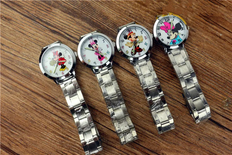 Děti karikatury Mickey Mouse ocel kapela quartz hodinky žáků cartoon Hodinky, hodinky pro děti 2020 dítě sledovat kluky hodinky děti 1
