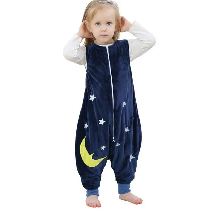Dětská dívčí pyžamo krásné zvířata sametové měkké teplé jednoho kusu oblečení na spaní pro 1-6 let dívky, dítě, děti, dítě onesie oblečení noc 3