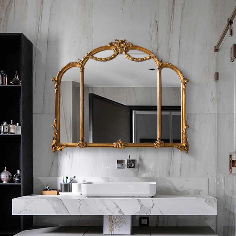 Evropské koupelna zrcadla vyřezávané zrcadlo květina 4