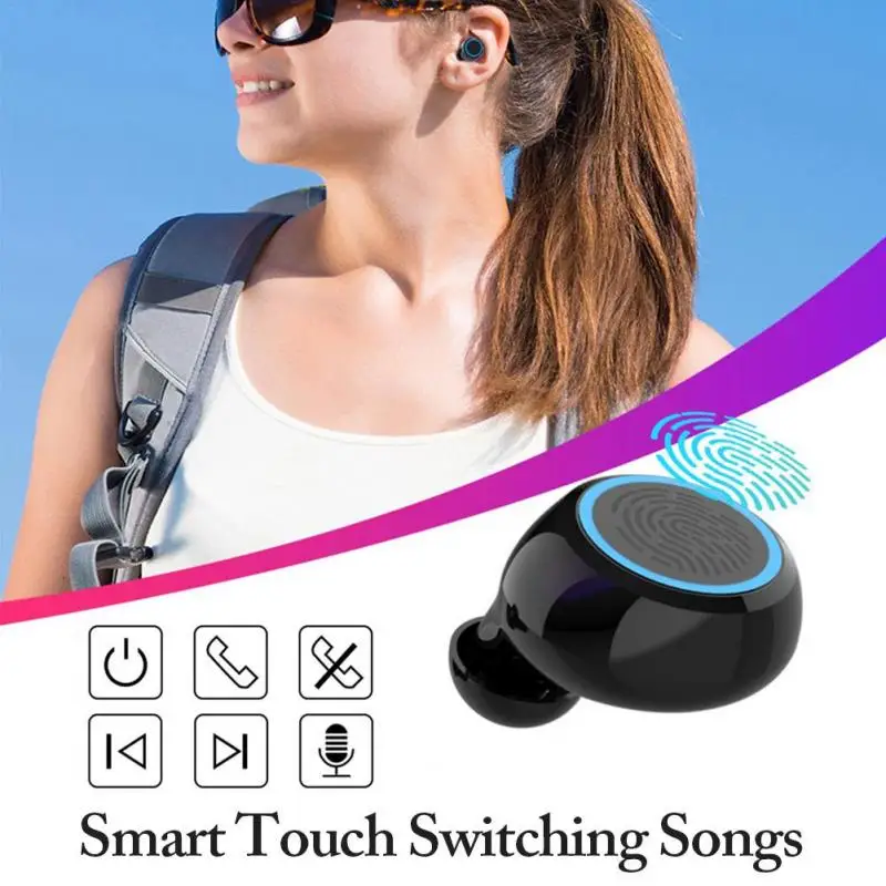 F9 TWS Bezdrátová Sluchátka M11 Bluetooth 5.0 Sluchátka, Dotykové Ovládání, Sluchátka 8D Stereofonní Hudební Headset 3500mAh Power Bank PK i500 B5 5
