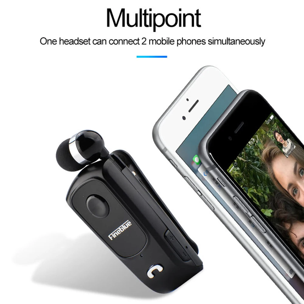 FineBlue F920 Mini Bezdrátová Bluetooth Sluchátka V4.0 Headset Volání Připomenout, Vibrace, Opotřebení Sportovní Běžecké Sluchátka Hands Free 5
