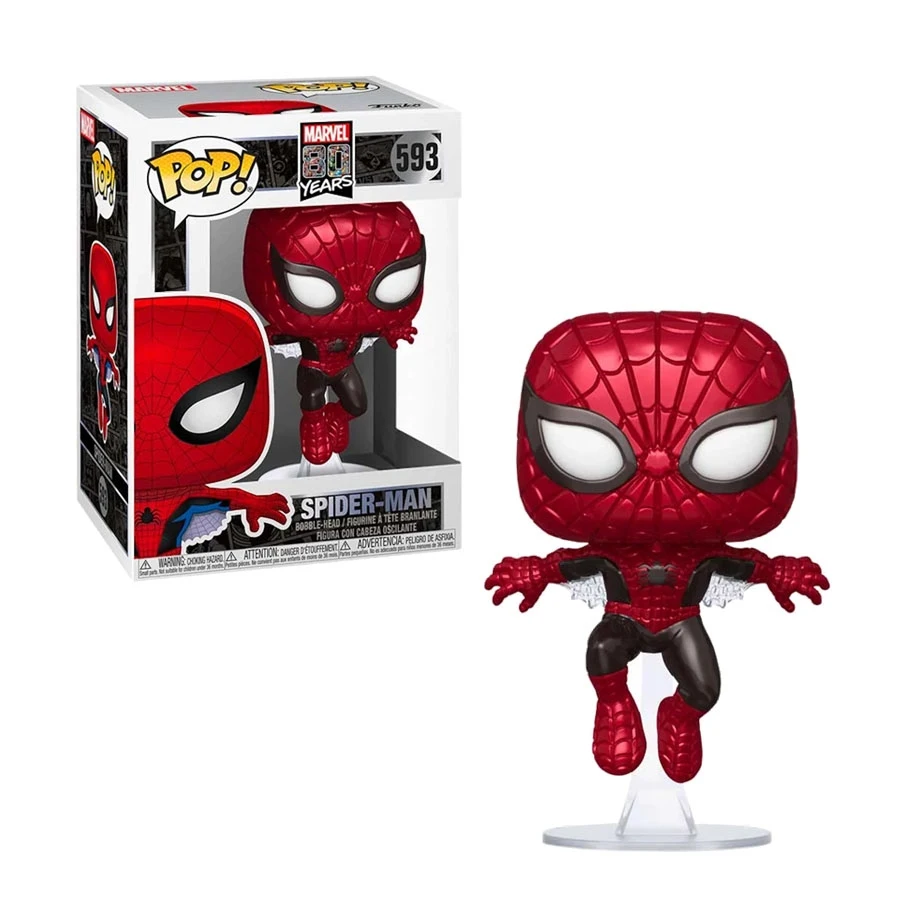FK47604 FUNKO POP! Marvel 80 - Spider-Man (první vzhled)-Speciální Edice-originální dekorativní originální hračky 0