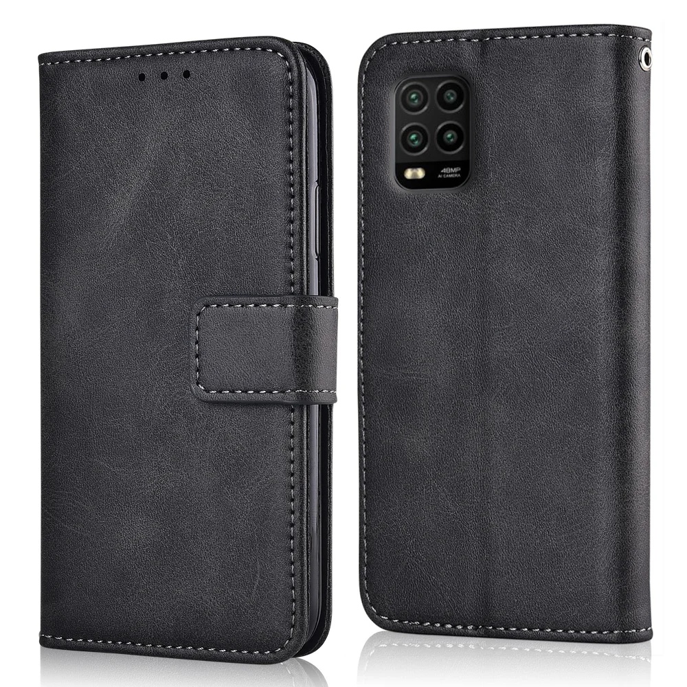Flip Kožené Telefon Pouzdro pro Xiaomi Mi 10 Lite Wallet Cover stand coque 1