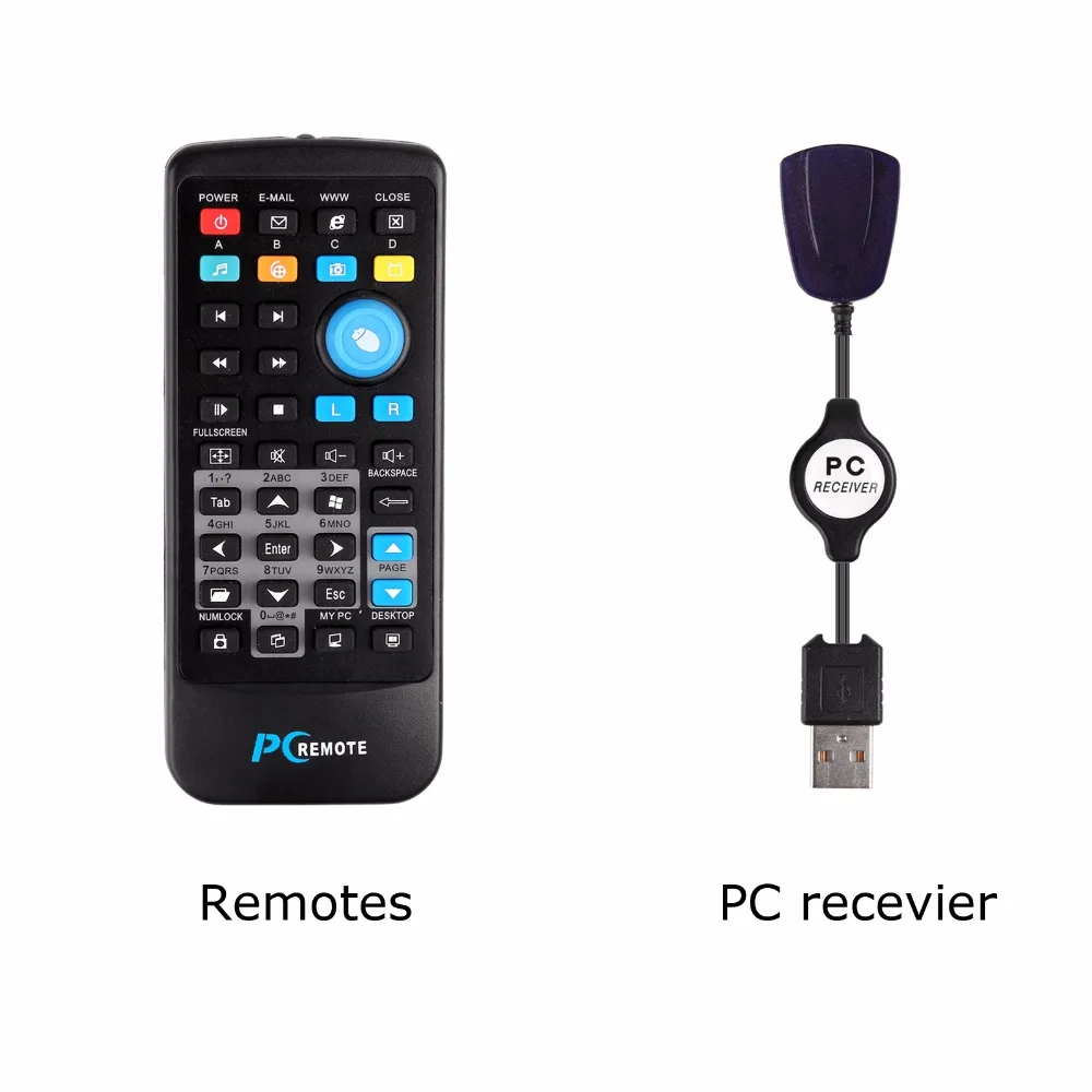 Fornorm Bezdrátové Fly Mouse USB, Dálkový Ovladač Smart Control pro PC, Video, Film, Hudbu s Hotkey 4
