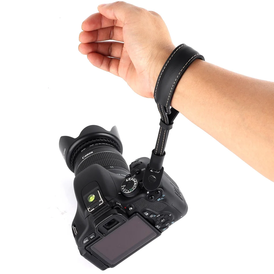 Fotoaparát Popruh PU Kůže Kamera Zápěstí Hand Strap Grip Pro Canon EOS 5D Mark III IV 7D 6D II 200D 100D 80D 77D 70D 60D M50 M100 M6 5